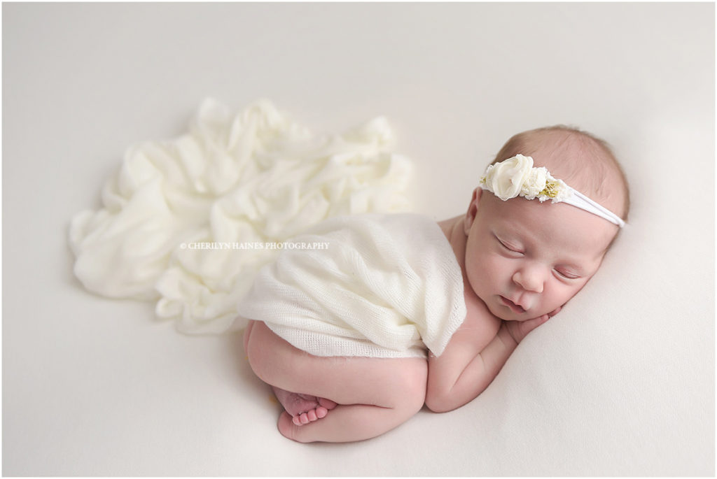 12 day old newborn baby girl photographed by cherilyn haines photography in baton rouge, louisiana