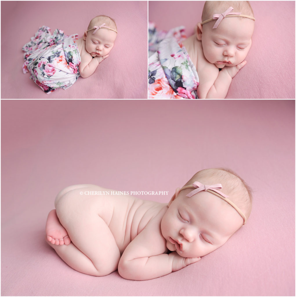 newborn posing in baton rouge, louisiana