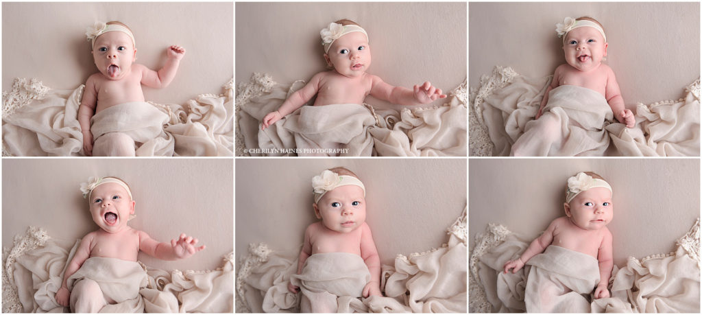 awake newborn portrait session in new orleans, louisiana