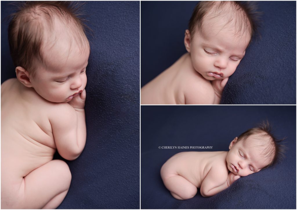newborn posing in baton rouge, louisiana