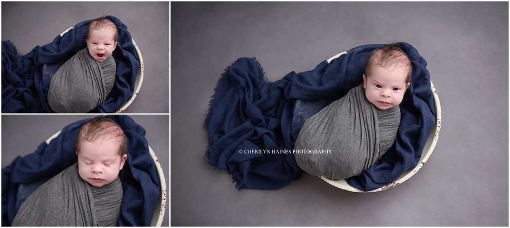 awake newborn portraits in baton rouge, louisiana