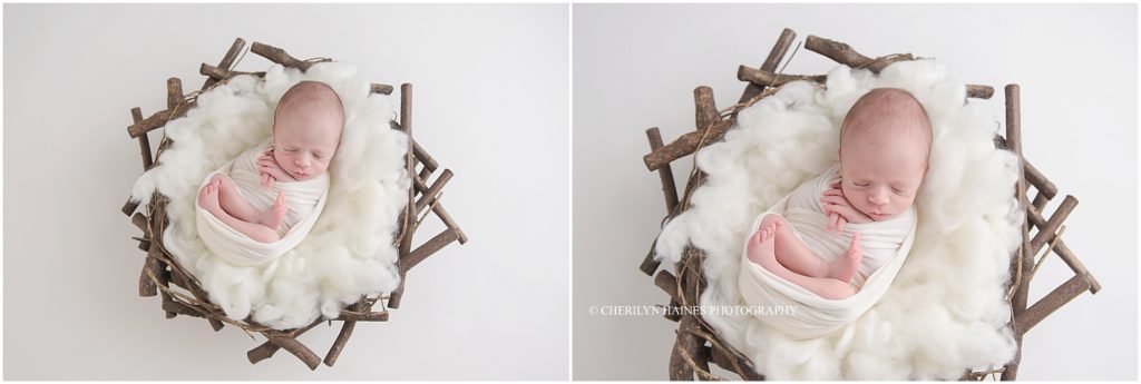 rustic newborn portraits in baton rouge, louisiana with cherilyn haines photography