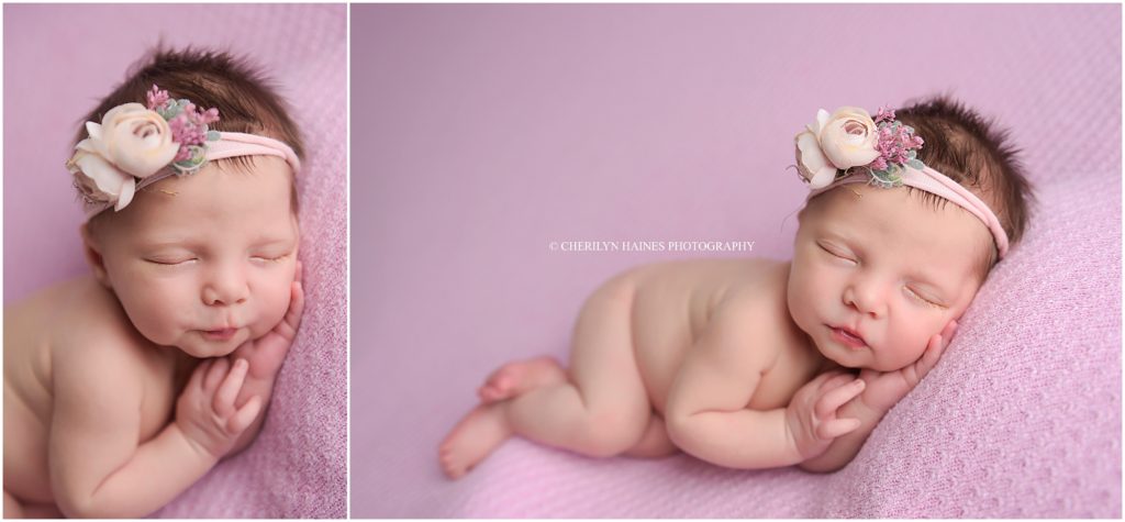 10 day old newborn baby girl photographed by cherilyn haines photography 