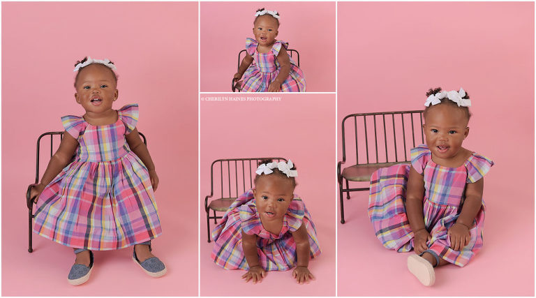 1 year old baby girl photographed by cherilyn haines photography