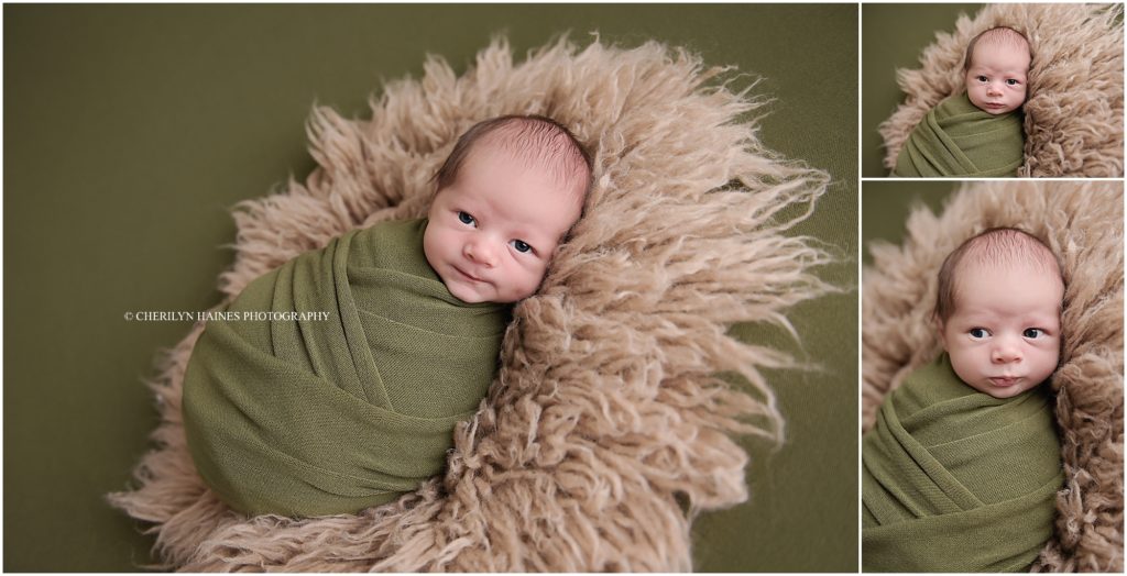 awake newborn portraits in baton rouge, louisiana with cherilyn haines photography