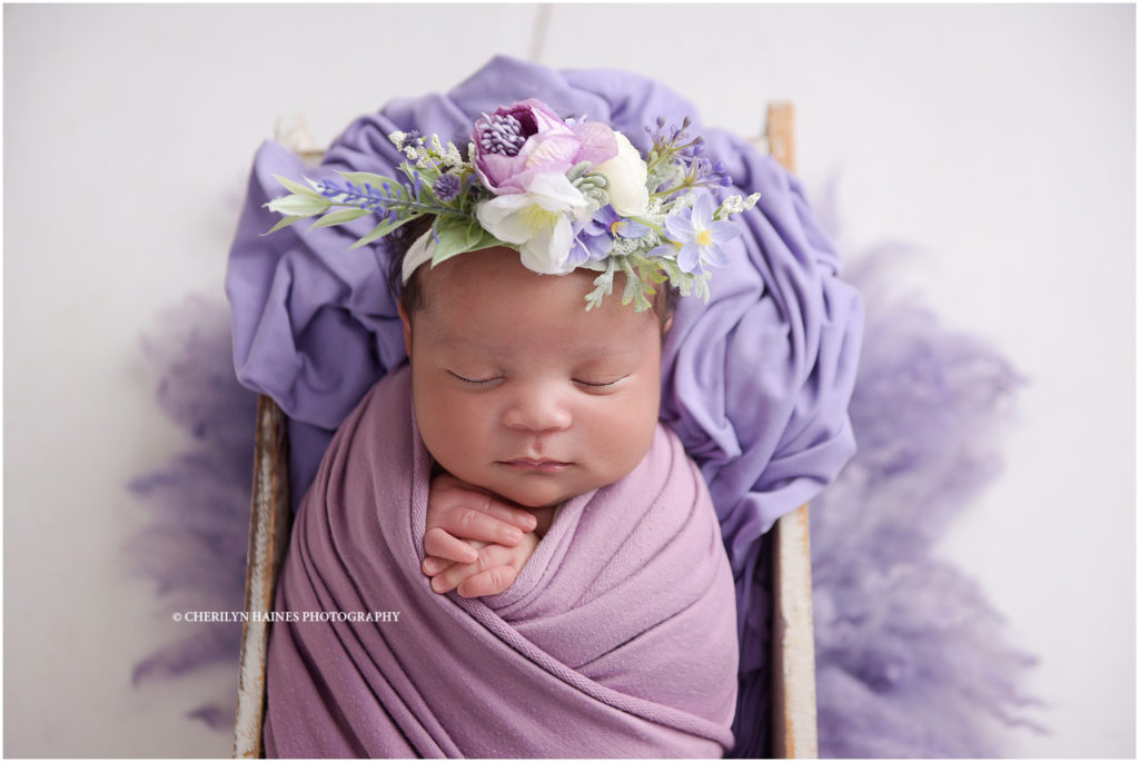 3 week old newborn baby boy photographed in baton rouge, louisiana with cherilyn haines photography