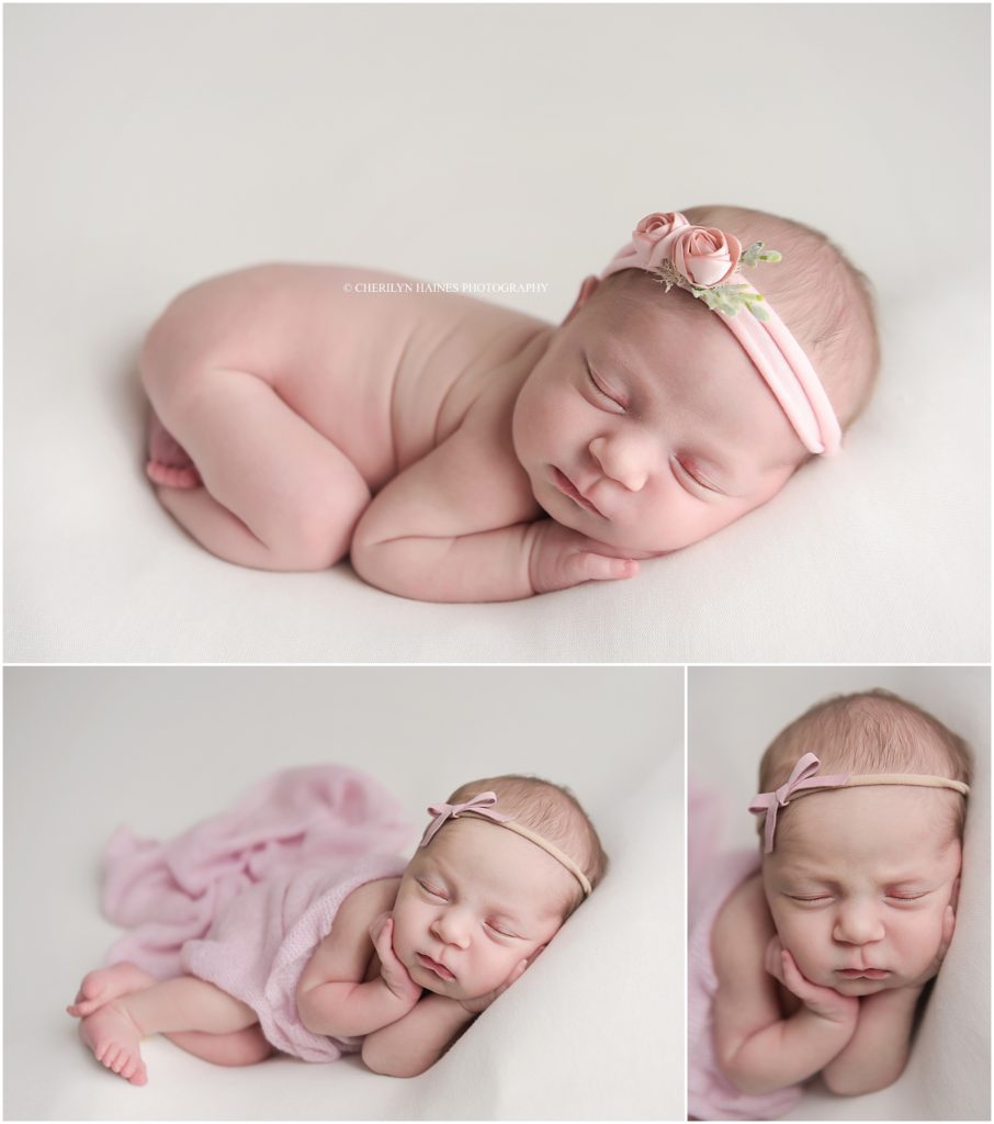 12 day old newborn baby girl photographed by cherilyn haines photography in hammond, louisiana