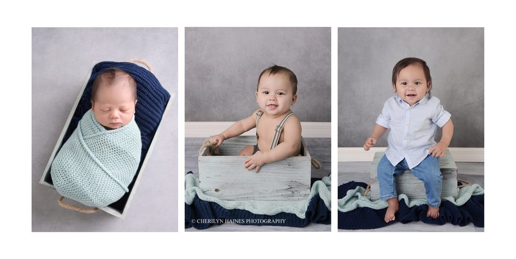 newborn to 1 year progression shots