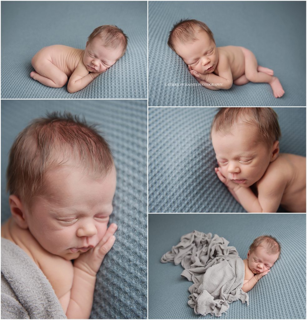 3 week old newborn baby boy photographed by cherilyn haines photography in baton rouge, louisiana