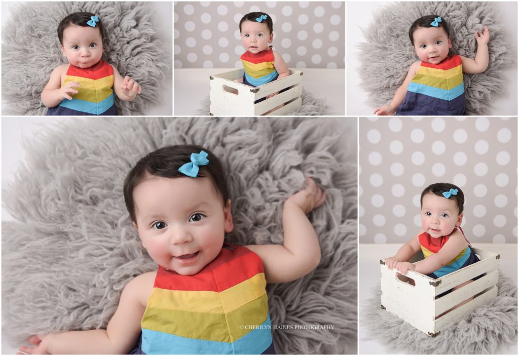 6 month old baby girl photographed by cherilyn haines in denham springs, louisiana