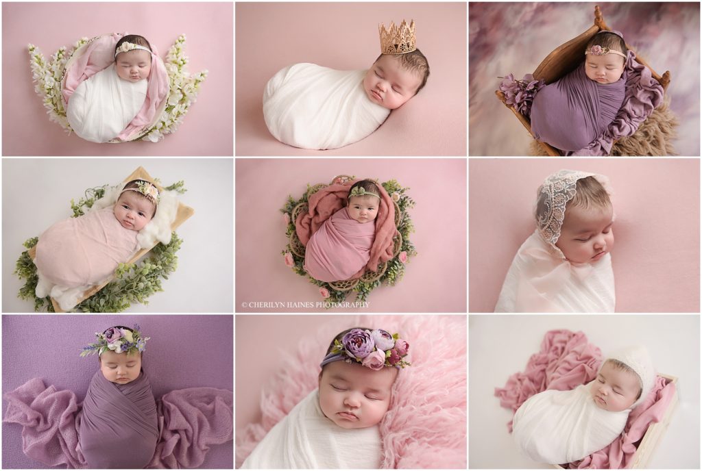 2 month old newborn baby girl photographed by cherilyn haines photography in louisiana
