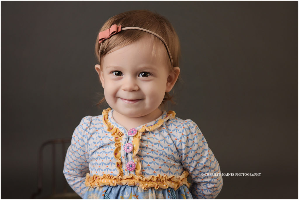 1 year session in DEnham Springs, LA with Cherilyn Haines Photography