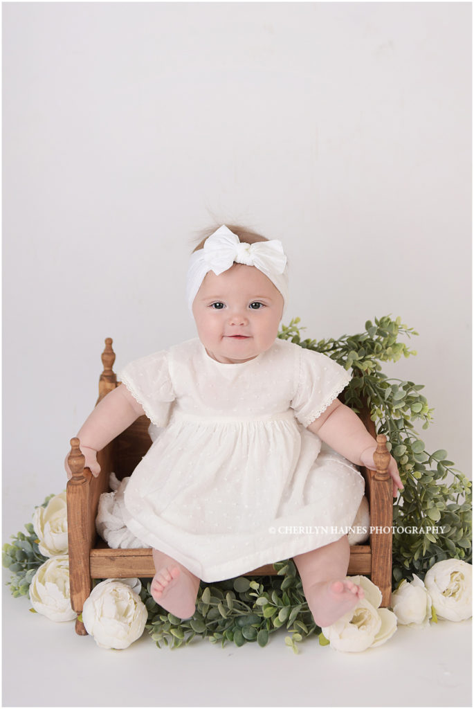 6 month old baby girl photographed by cherilyn haines in new orleans, louisiana
