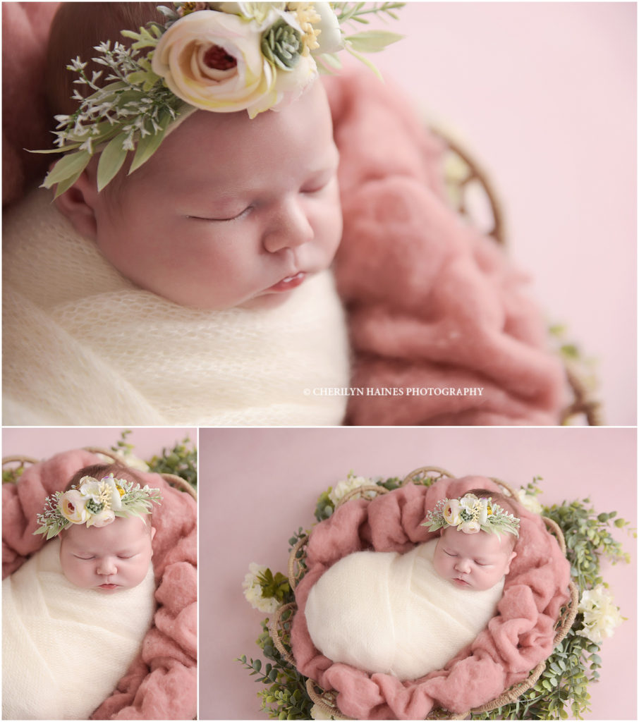 cherilyn haines photography; floral themed newborn portraits in new orleans, louisiana