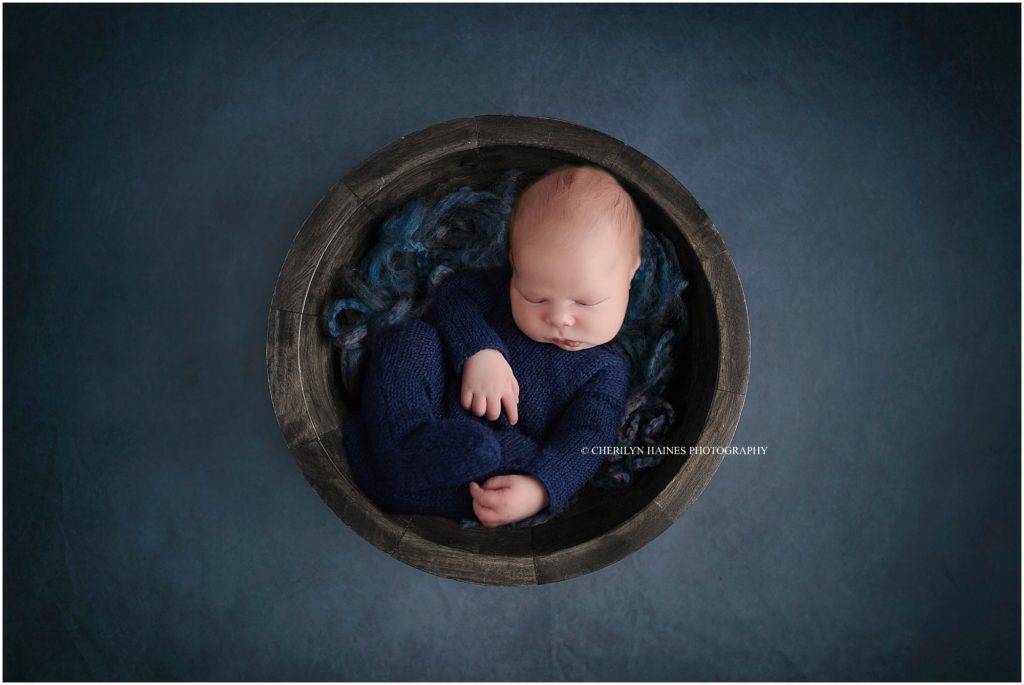 fine art newborn portrait session in baton rouge, louisiana with cherilyn haines photography