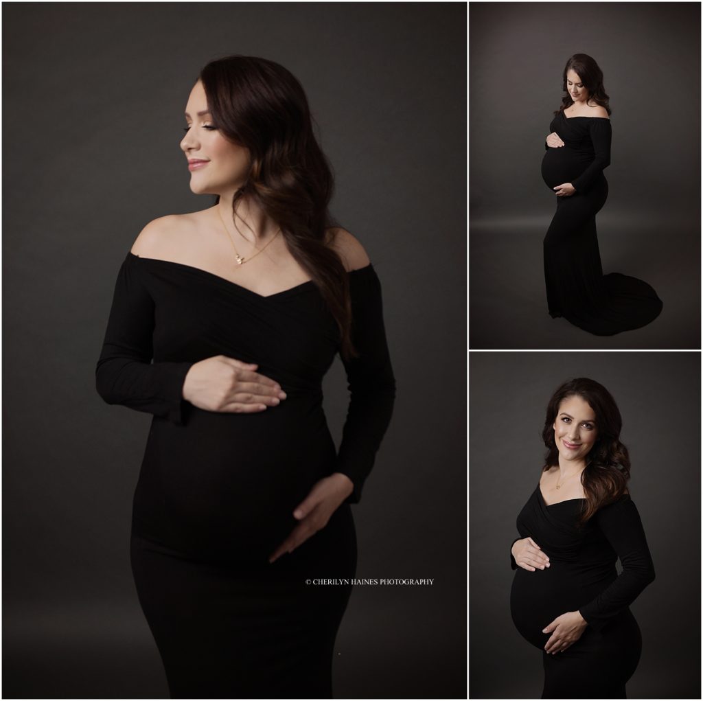 classic studio maternity portraits photographed by cherilyn haines photography of new orleans, louisiana