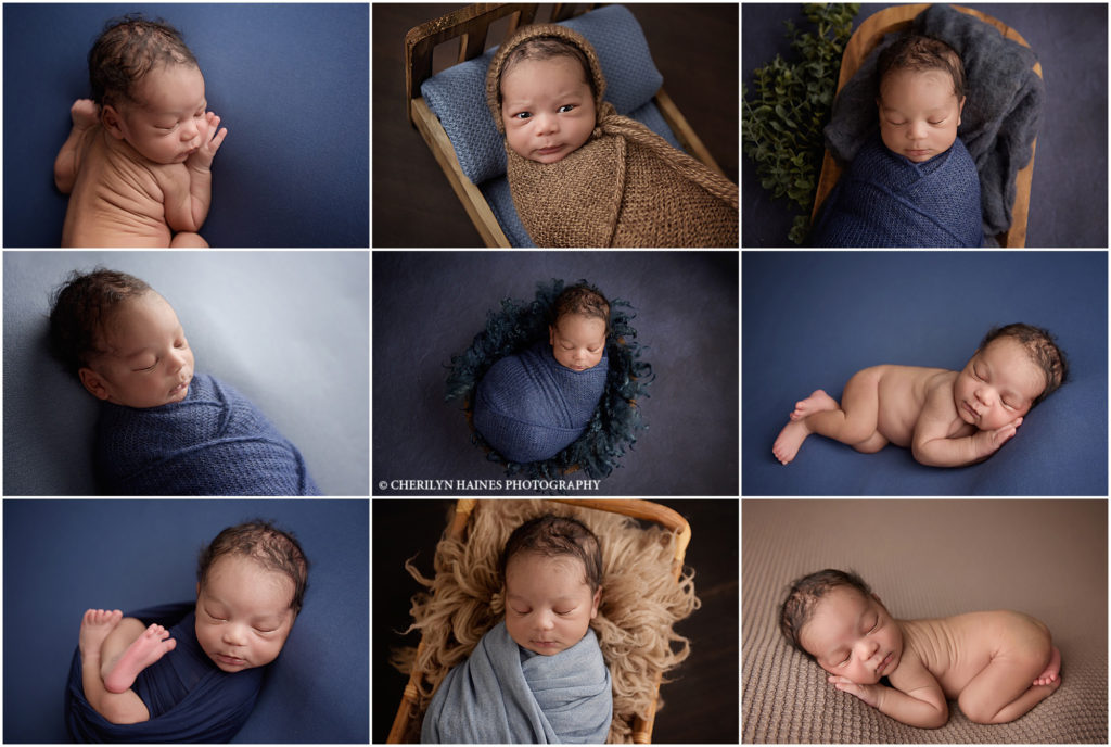 15 day old newborn baby boy is photographed by Cherilyn Haines Photography in Baton Rouge, Louisiana. Cherilyn Haines has a photography studio in Baton Rouge but also services clients in Denham Springs, Walker, Hammond, Gonzales, Metairie, New Orleans, Lake Charles, and Lafayette, Louisiana. 