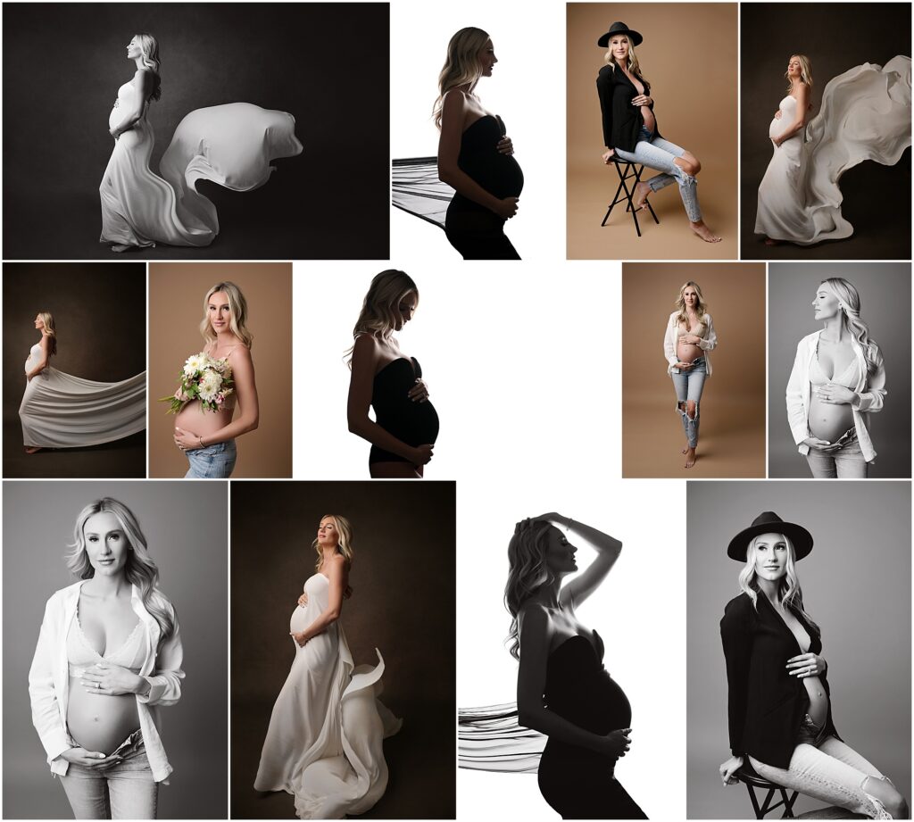 fine art maternity portrait session with cherilyn haines photography in baton rouge, louisiana. This pregnant mama from New Orleans is photographed in a black velvet bodysuit, an ivory silk tossing fabric, and a pair of jeans and blazer with black hat. Cherilyn is a fine art maternity, newborn, and baby photographer who services clients in Baton Rouge, New Orleans, Denham Springs, Hammond, Lafayette, Gonzales, Lake Charles, and Houston, Texas.