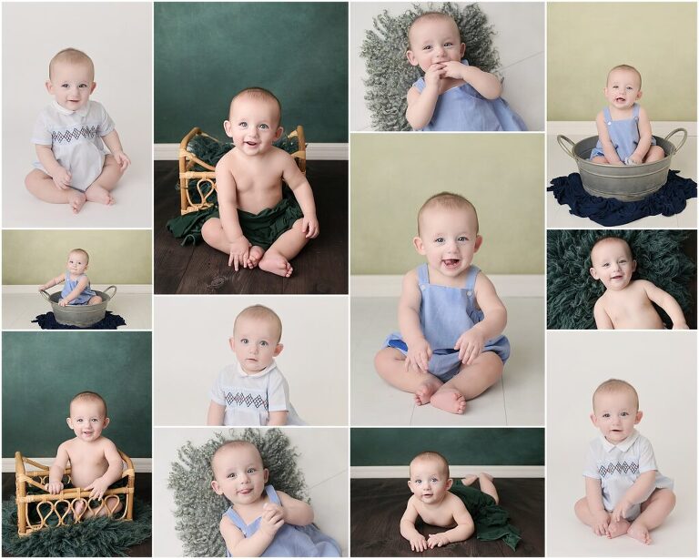 6 month session with cherilyn haines photography in baton rouge, louisiana. This baby boy was photographed as a newborn and now as a 7 month old. Cherilyn photographs babies ranging from newborns up to 1 year old in the Denham Springs and New Orleans, Louisiana areas.