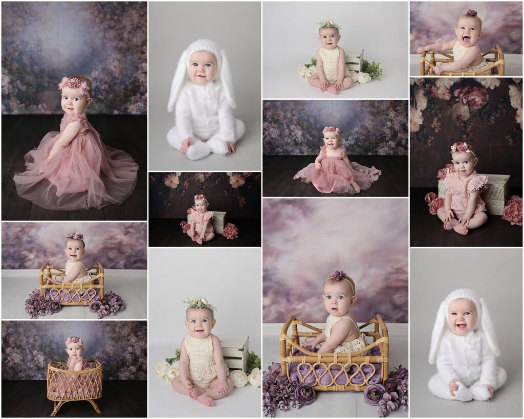 6 month portrait session in Baton Rouge, Louisiana with cherilyn haines photography. Cherilyn photographs newborn and baby clients from Denham Springs, Baton nRouge, Walker, New Orleans, Lafayette, Lake Charles, and Hammond, Louisiana.