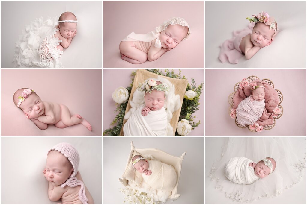 13 day old newborn baby girl is photographed by Cherilyn Haines Photography. Cherilyn is a fine art maternity, newborn, and baby photographer in the Baton Rouge, New Orleans, and surrounding areas.