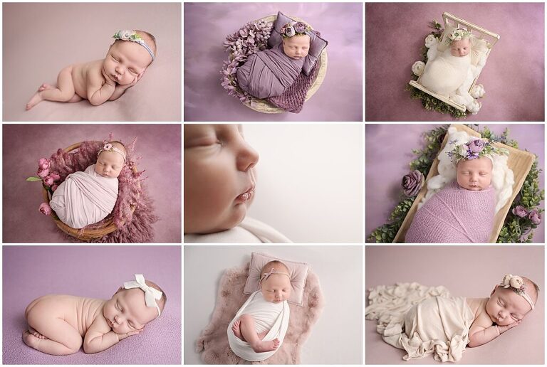 7 day old newborn baby girl is photographed at her newborn session with Cherilyn Haines Photography. Cherilyn Haines is a fine art photographer specializing in maternity, newborn, and baby photographer in Baton Rouge, Denham Springs, New Orleans, Hammond, Lake Charles, and Lafayette, Louisiana.
