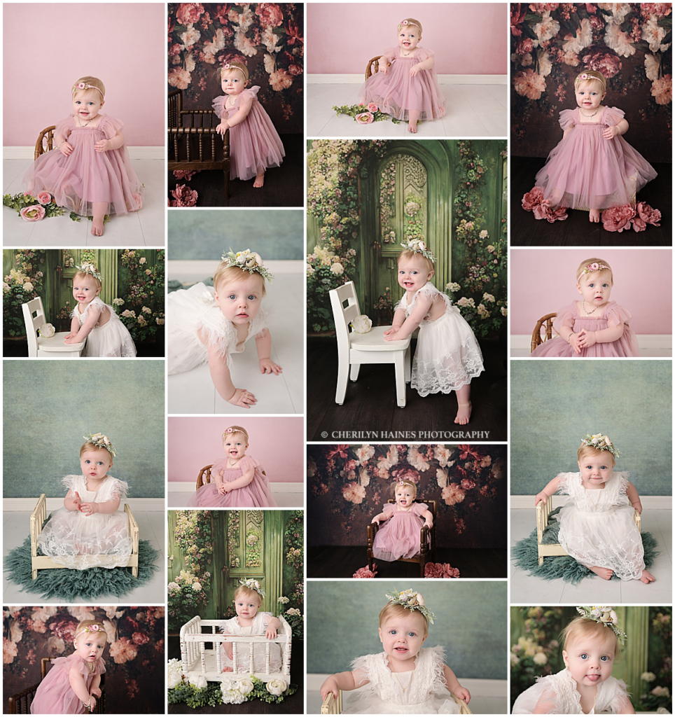 1 year old portraits with Cherilyn Haines Photography in Baton Rouge, Louisiana. Cherilyn is a fine art maternity, newborn, and baby photographer who has clients in Baton Rouge, Denham Springs, Gonzales, Lake Charles, Hammond, and Lafayette, Louisiana.