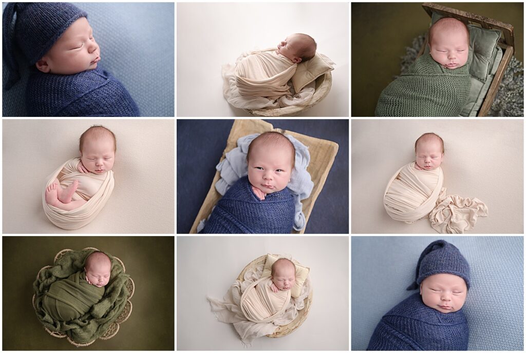 16 day old newborn baby boy was photographed by Cherilyn Haines photography at her studio in Baton Rouge, Louisiana.