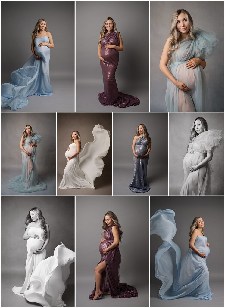 studio maternity portrait session in Baton Rouge, Louisiana with Cherilyn Haines Photography; Cherilyn Haines is a fine art maternity photographer who services clients in Denham Springs, Baton Rouge, New Orleans, Hammond, Lafayette, and Lake Charles, Louisiana.