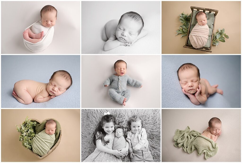 Two week old newborn baby boy is photographed in Baton Rouge, Louisiana by Cherilyn Haines Photography