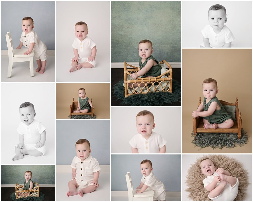 6 month old baby boy is photographed by Cherilyn Haines photography in Baton Rouge, louisiana