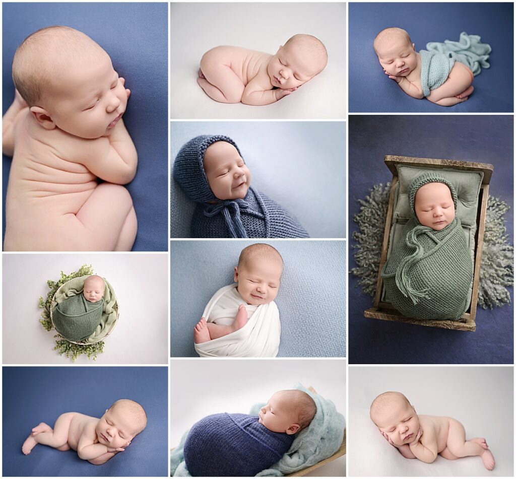 6 day old newborn baby boy is photographed by Cherilyn Haines photography at her studio in Baton Rouge, louisiana. 
