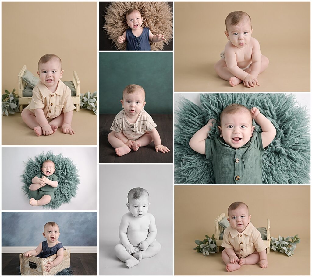 6 month portrait session in Baton Rouge, Louisiana with Cherilyn Haines Photography