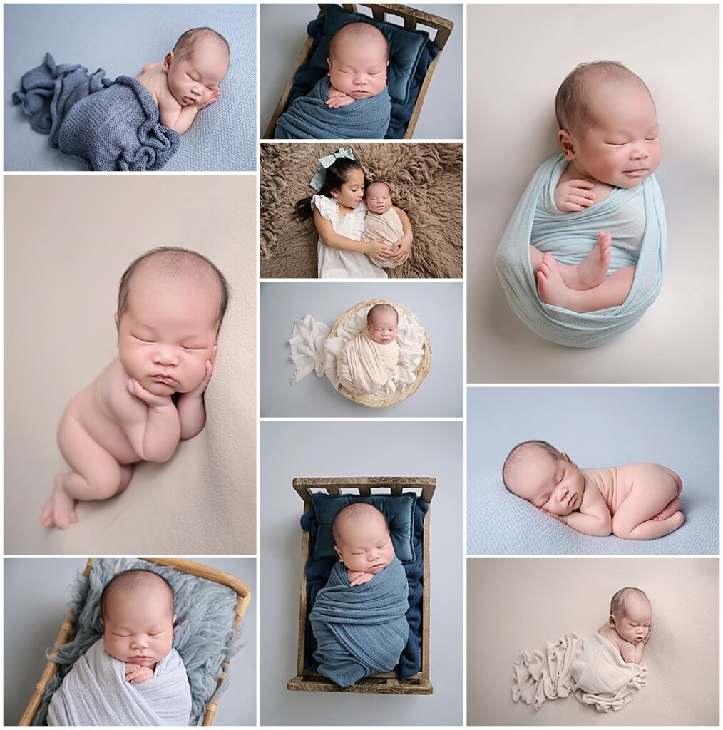 16 day old newborn portrait session in Baton Rouge, Louisiana. Baby boy is photographed by Cherilyn Haines Photography at her studio.