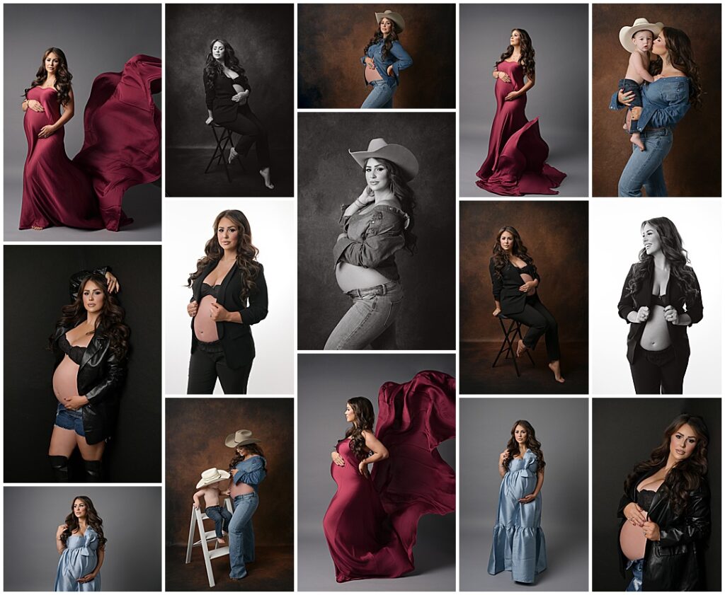 fine art maternity portrait studio session with Cherilyn Haines Photography in Baton Rouge, Louisiana