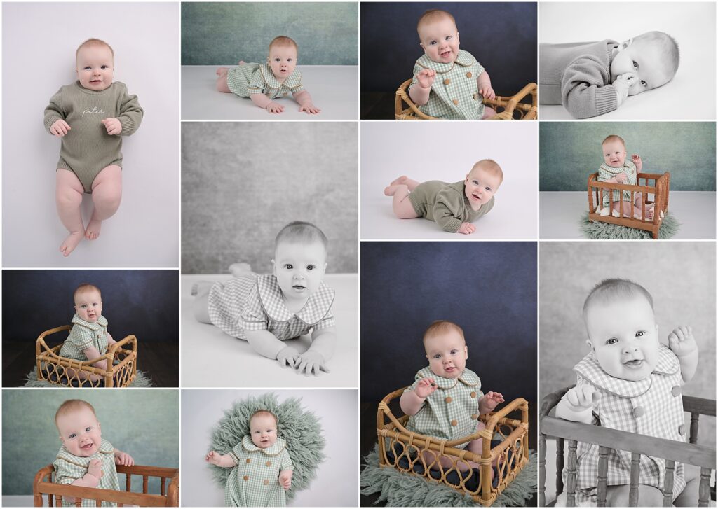 6 month old baby portrait session with Cherilyn Haines Photography at her studio in Baton Rouge, Louisiana.