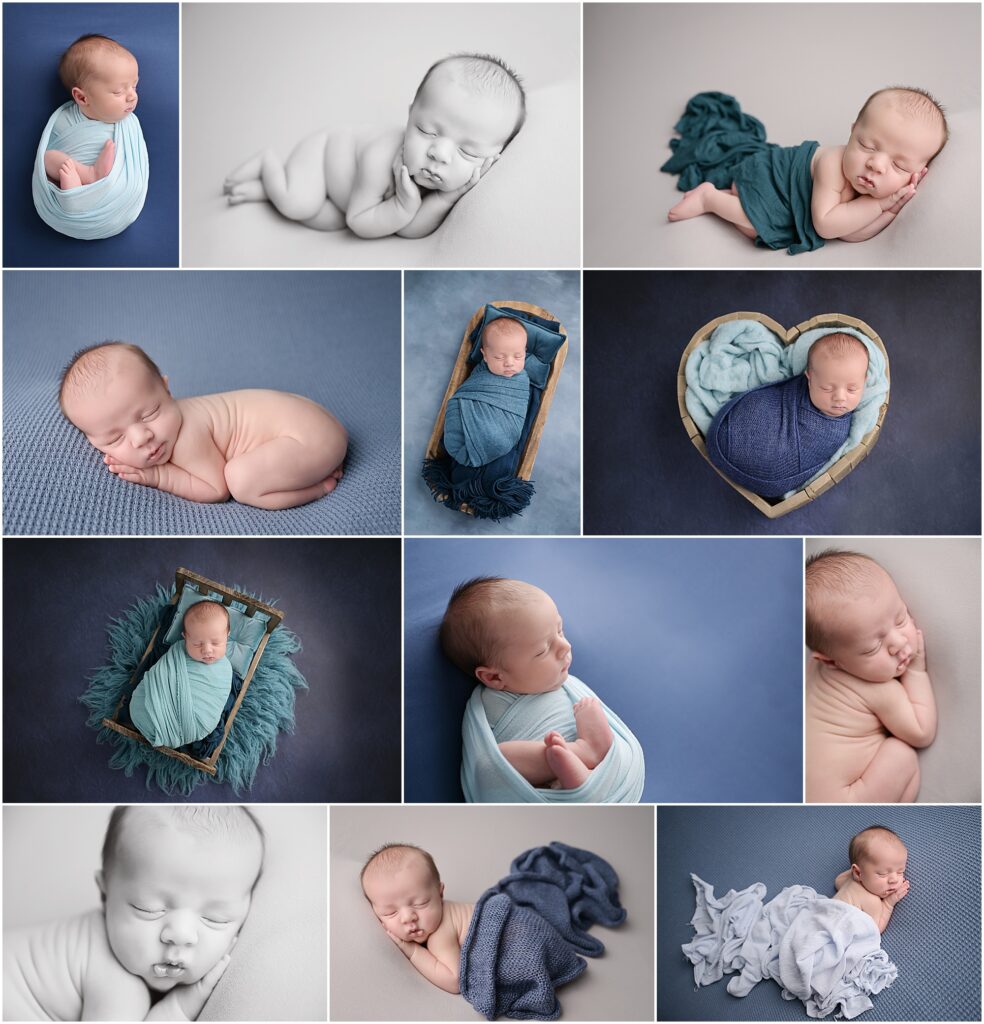 17 day old newborn baby boy is photographed by Cherilyn Haines photography at her studio in Baton Rouge, louisiana