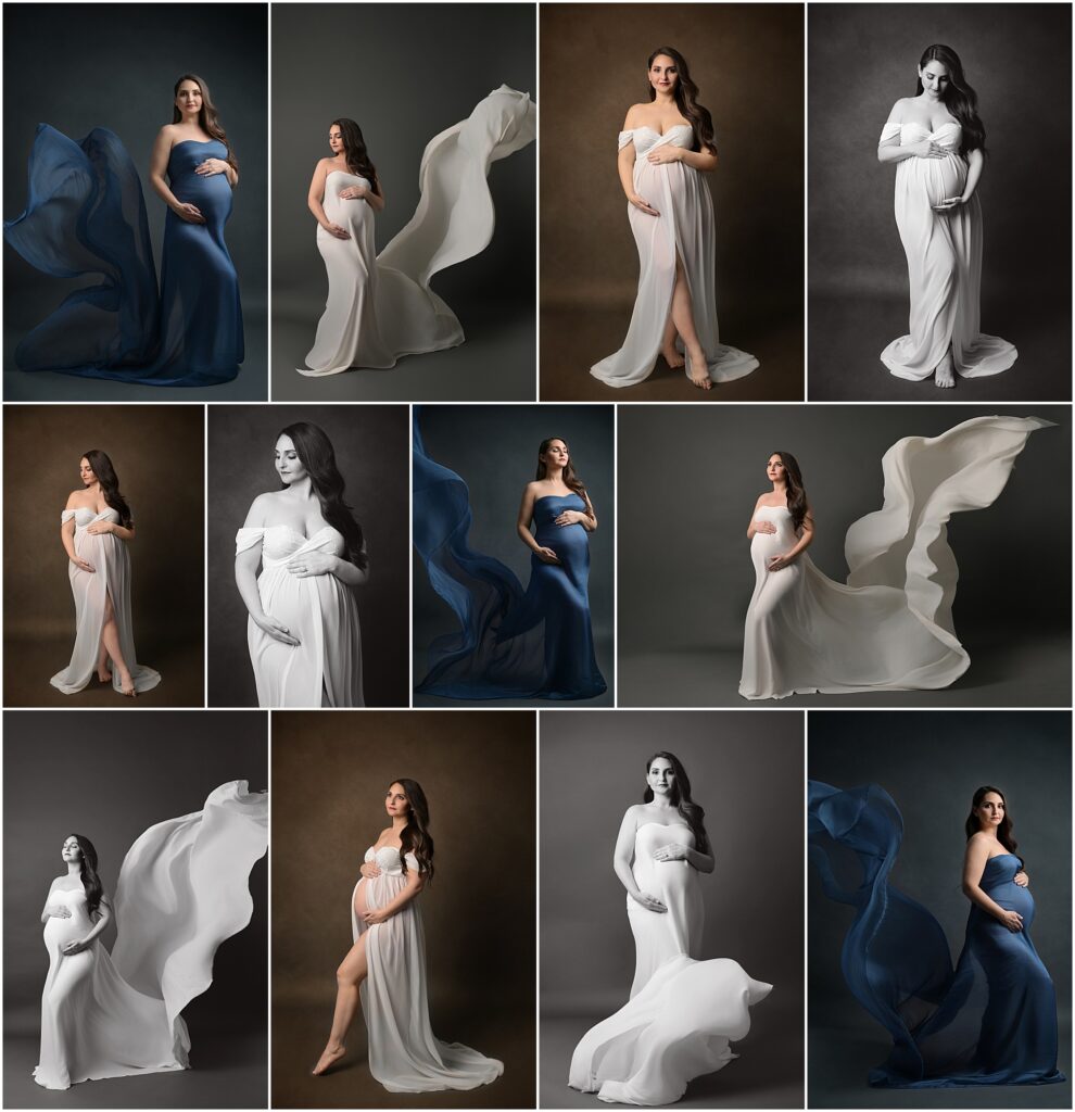 studio fine art maternity portrait session with Cherilyn Haines Photography in Baton Rouge, Louisiana