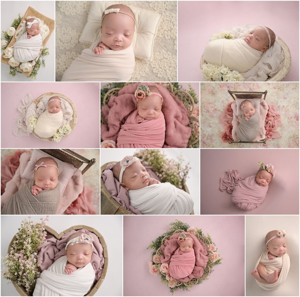 11 week old premie newborn baby is photographed by Cherilyn Haines photography at her studio in Baton Rouge, Louisiana 