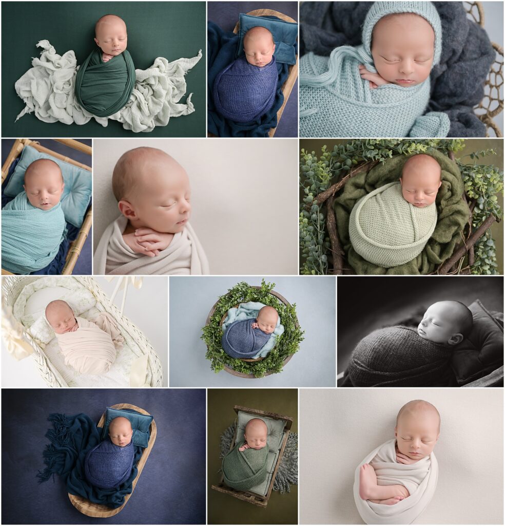 7 day old newborn baby boy is photographed by Cherilyn Haines photography at her studio in Baton Rouge, Louisiana. 