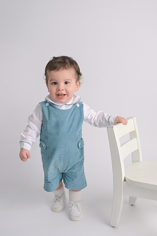 Baton Rouge baby photographer capturing a baby’s personality in a studio portrait