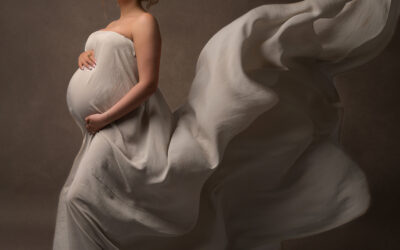 Mallory | Glamorous Studio Maternity Session in Baton Rouge, Louisiana