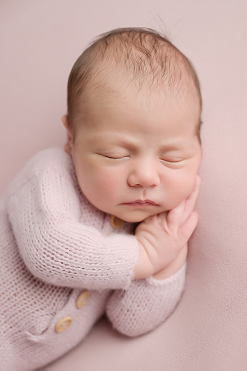 Baby girl luxury newborn portrait in Baton Rouge, Louisiana