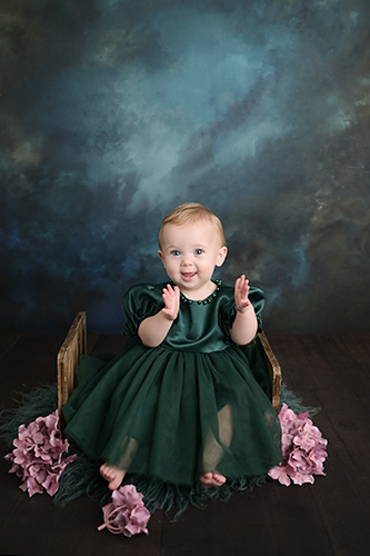Happy baby smiling during Baton Rouge photography session