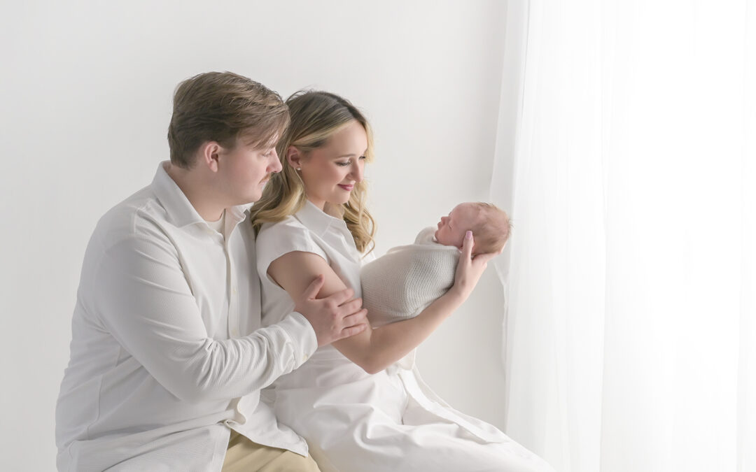 Studio Lifestyle Newborn Session in Baton Rouge | 5 Week Old Wyatt’s Portraits
