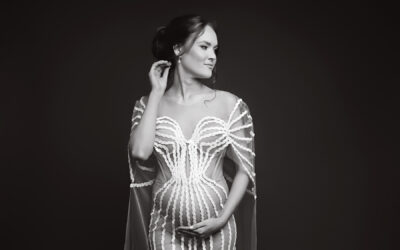 Elegant Studio Maternity Session in Baton Rouge | Cherilyn Haines Photography