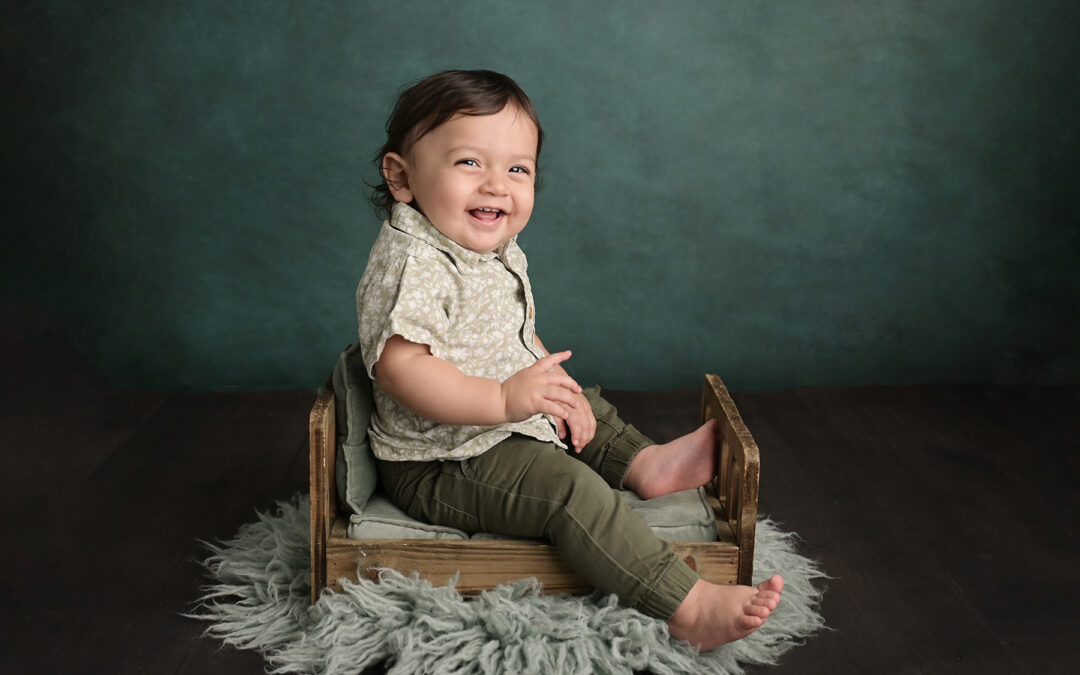 Miles – One Year Milestone Session | Baton Rouge Baby Photographer